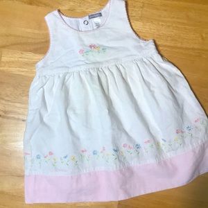 White/Pink Daisy Dress